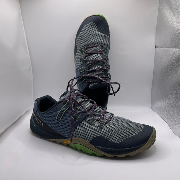Merrell Trail Glove 6 Athletic Shoes Men's Size 9.5 Navy Blue Hiking Outerwear - Picture 1 of 7